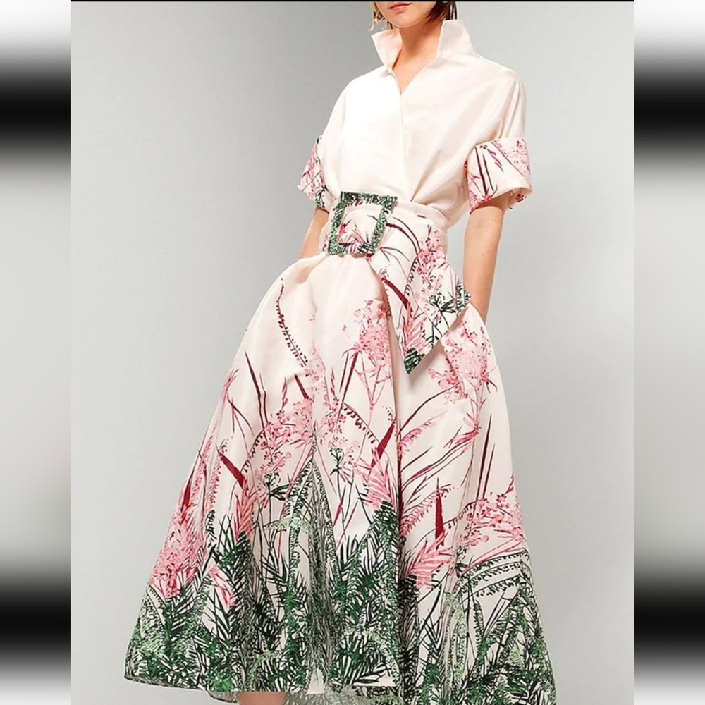 Classic Vintage Style Belted Dress